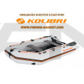 KOLIBRI - Надуваема моторна лодка с алуминиево дъно и надуваем кил KM-300D ALF Profi - светло сив